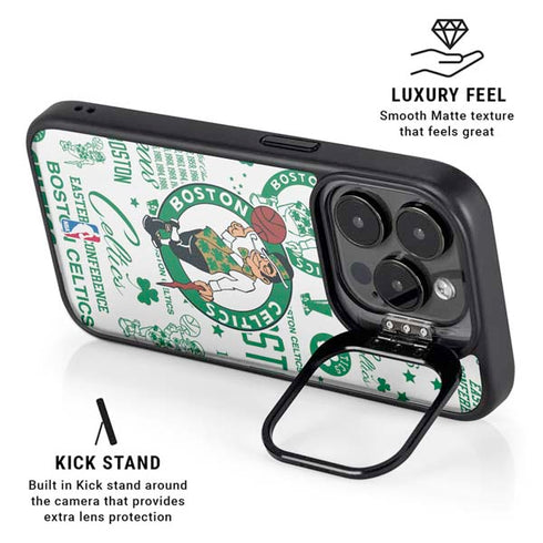 NBA Boston Celtics Historic Blast iPhone 15 Pro Kickstand Case